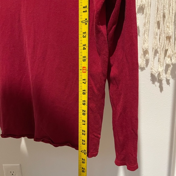 LOFT Ann Taylor Silk Long Sleeve V-Neck Top Size L - Picture 4 of 4